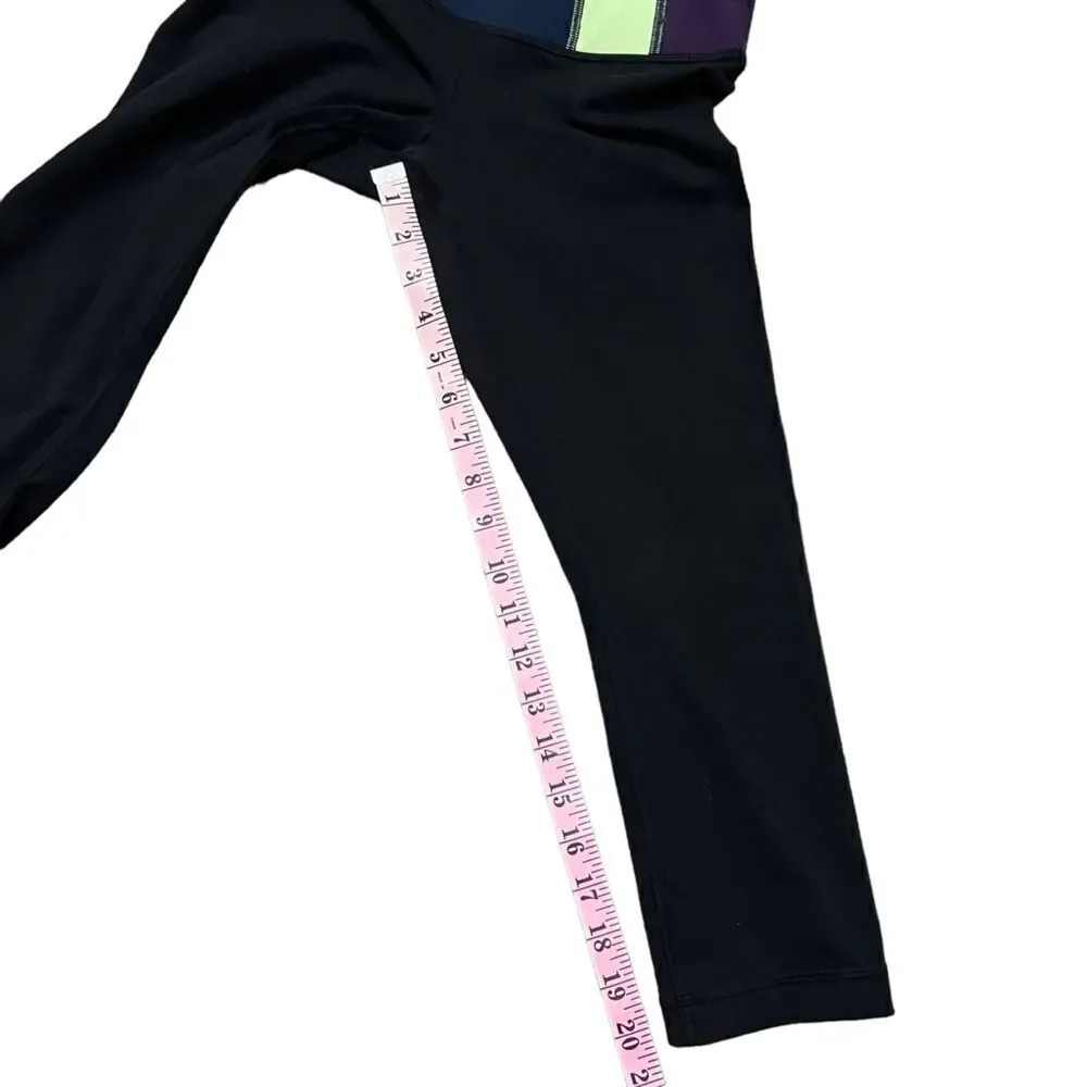 Lululemon Color Block Capri Fit Leggings
